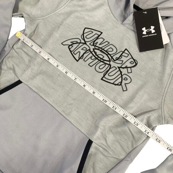 Under Armour Boys' Armour Fleece Wordmark Hoodie Size S - Picture 4 of 9